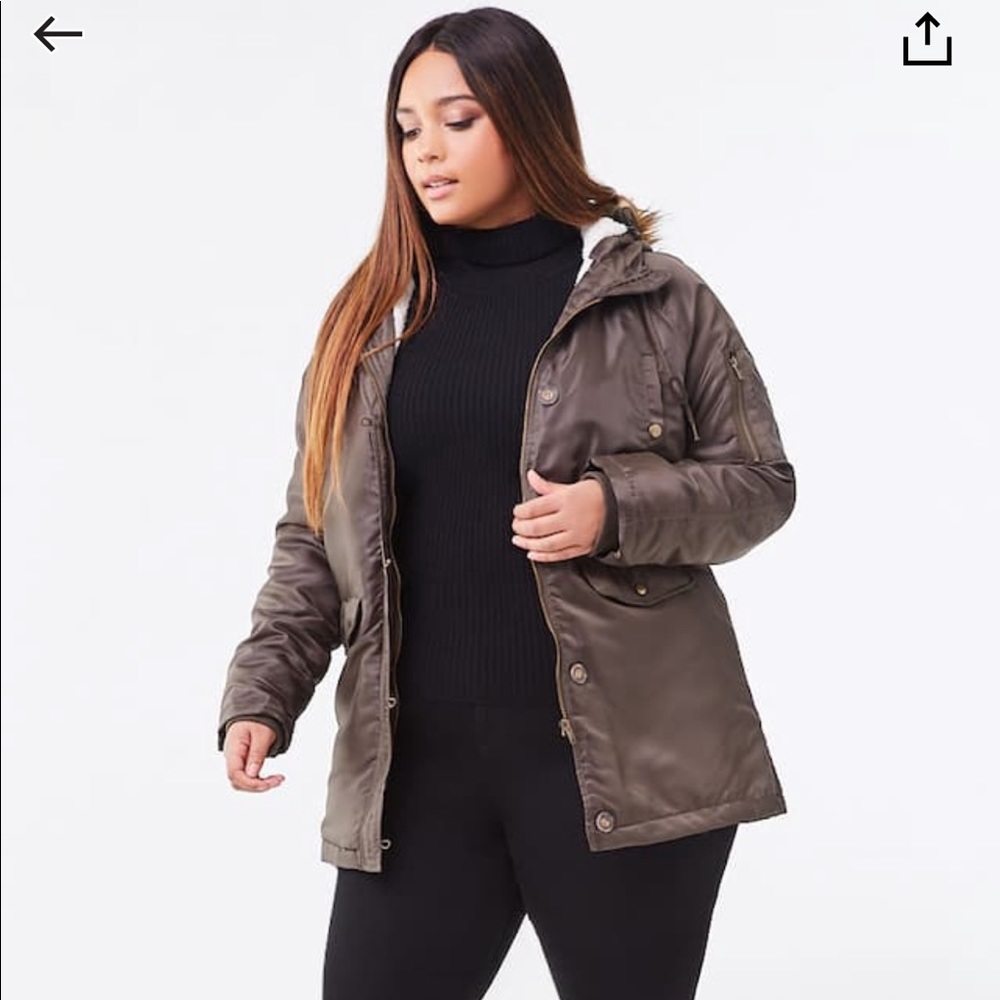 Plus Size Parka
